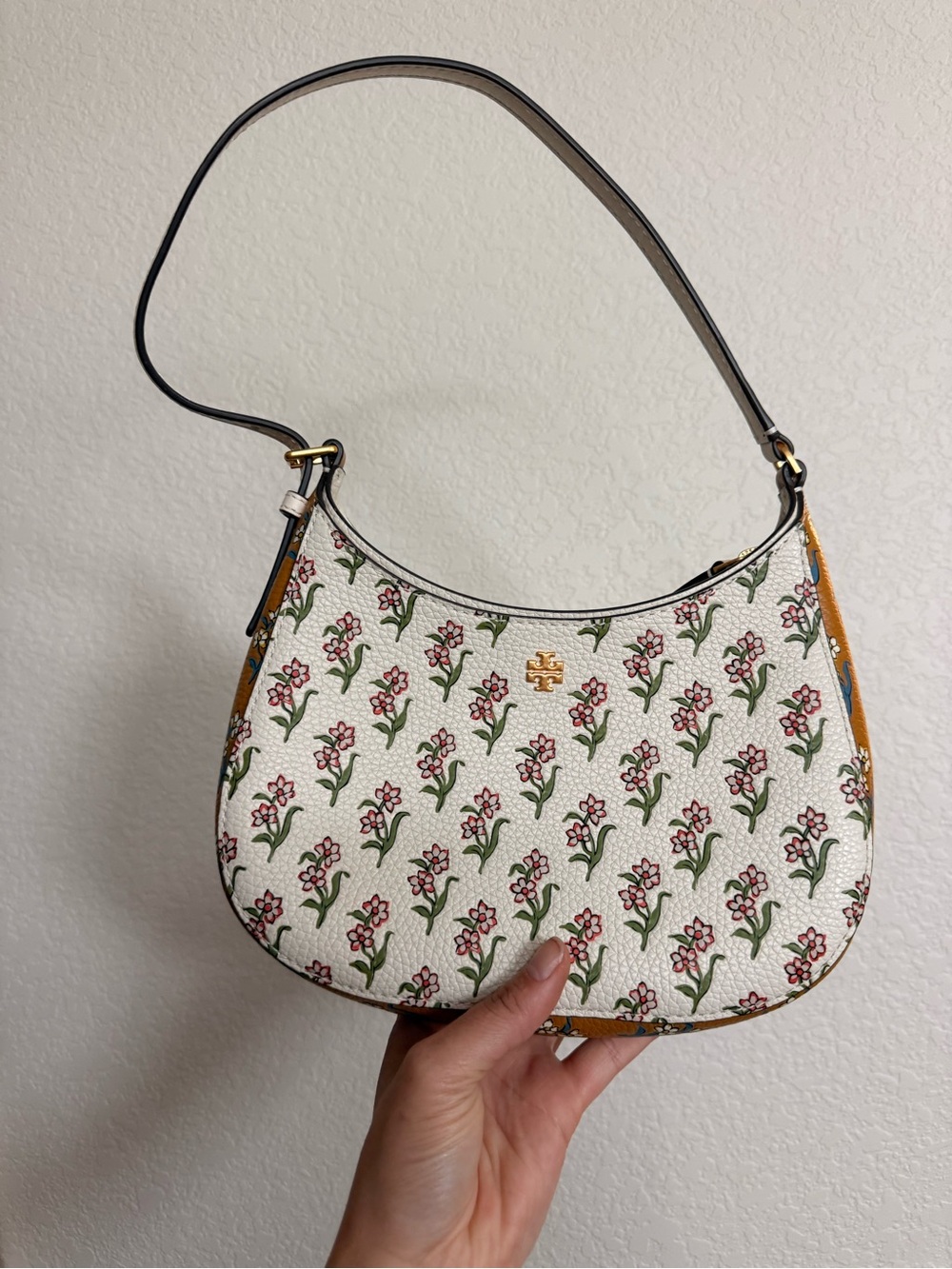 Tory Burch Emerson Zip Shoulder Floral Bag